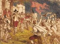 Charles I Raising His Standard at Nottingham (compositional sketch)
