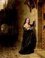 The Martyrdom of Laurence Saunders at Coventry (left panel of triptych)