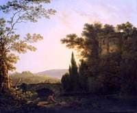 Classical Italianate Landscape with a Bridge