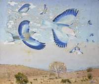 A Flight of Coracias