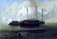 Boats at Anchor on Breydon Water