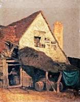 Gable End of Old Houses, St Albans (after Francis Stevens)