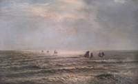 Weather Moderating;  Fishing Boats Going Out
