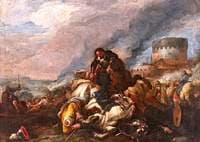Battle between Knights and Turks