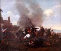 Horsemen in Combat, Man with a Pistol