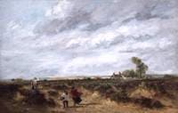 Flying the Kite, a Windy Day