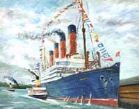 'Aquitania', Cunard