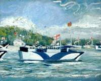 Camouflaged Naval Launch, World War II