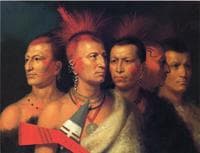Young Omahaw War Eagle, Little Missouri, and Pawnees