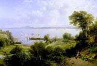 Aberdour Harbour, Edinburgh in the Distance