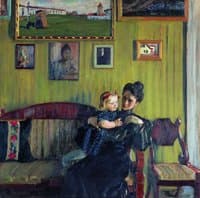 Portrait of the Artist's Wife and Daughter