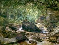 River Scene with Rocks