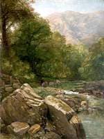 Summertime, Scene on the Llugwy, North Wales