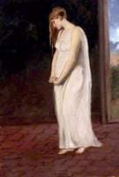 A Young Woman in White