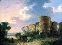 Burgh Castle near Yarmouth, Norfolk