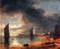 Yarmouth Jetty, Norfolk, Moonlight Scene