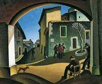 Spanish Village Scene