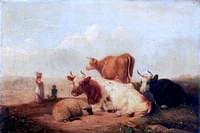 Sheep and Cows (after Augustus Wall Callcott)