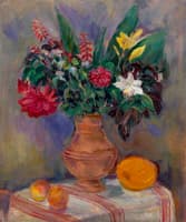 Still Life with Flowers in a Clay Pot