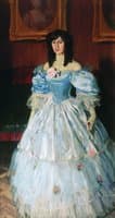 Woman in a Blue Dress