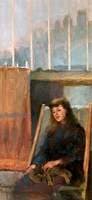 Young Girl Sitting in a Deck Chair