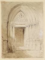 Paris: Entrance to the Church of St. Germain des Prés