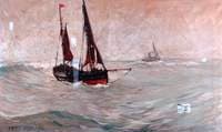 The 'Amity' Leaving for the Fishing Grounds