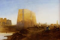 Arabs by the Ruins at Luxor