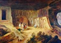 Inside of the Kanaree Caves at Salsette