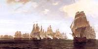 Sea Battle between a French Squadron and Ships of the East India Company