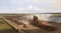 The Mast House and Brunswick Dock at Blackwall