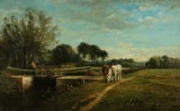 Horses by a Lock