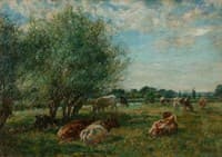 Landscape with River and Cattle