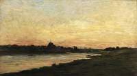 View of the River Oise at Sunset
