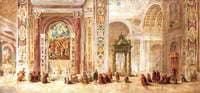 Interior of St Peter's Basilica, Rome