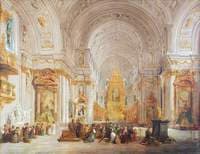 Interior of the Church of St Michael, Munich, Germany