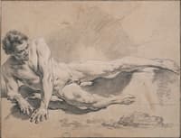 Study of a Reclining Man