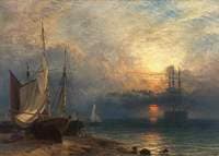 Waiting for the Tide, Sunset
