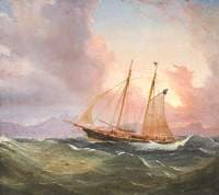 Cutter in a Swell (The Yacht 'Diadem')