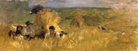 Children at Lunch by a Corn Stook