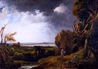 Landscape with Lightning and a Hermit