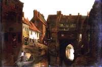 Old Houses on the High Bridge, Lincoln