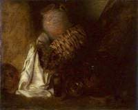 Still Life with a Basket between two Crocks