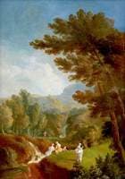 Landscape (triptych, left wing)