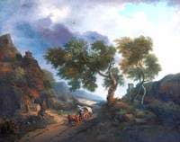 Rocky Landscape with a Cart