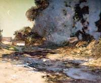 Study for 'Trout Stream'