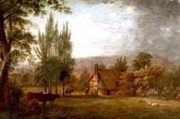 Landscape – Cottages and Cattle