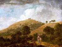 Landscape with the Ruins of St Martha's Chapel Beyond
