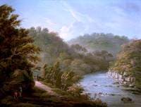 The River Ure at Hackfall, near Ripon, West Riding of Yorkshire