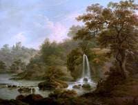 The Weeping Rock – A Waterfall at Hackfall near Ripon, West Riding of Yorkshire
